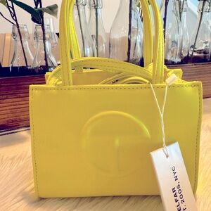 Small Shopping Bag - Highlighter Yellow